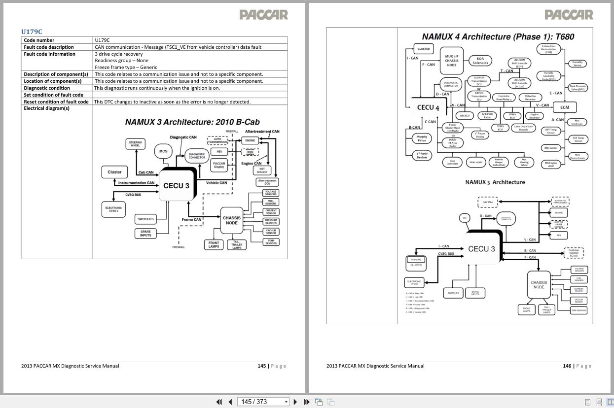 PACCAR Engine MX 13 EPA2013 Diagnostic Service Manual 2013 2