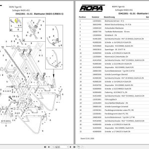 ROPA Harvesting Tiger 6S (2019 ) Parts Catalog DE (1)