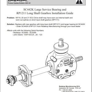 Redekop Large Service Bearing SC442K Installation Guide PUB2021 01 R0 (1)