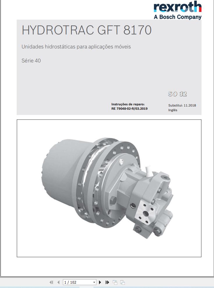 Rexroth Hydrostatic Drives HYDROTRAC GFT 8170 Repair Manual FR (1)