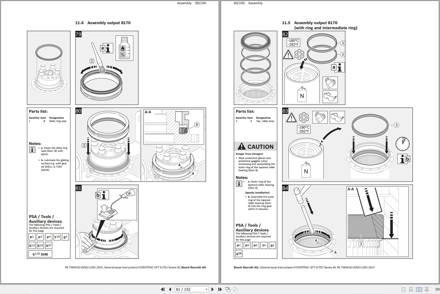 Rexroth Hydrostatic Drives HYDROTRAC GFT 8170 Repair Manual PT (2)