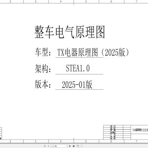 Sinotruk Dumper TX Electrical Schematic STEA1.0 2025 ZH 1