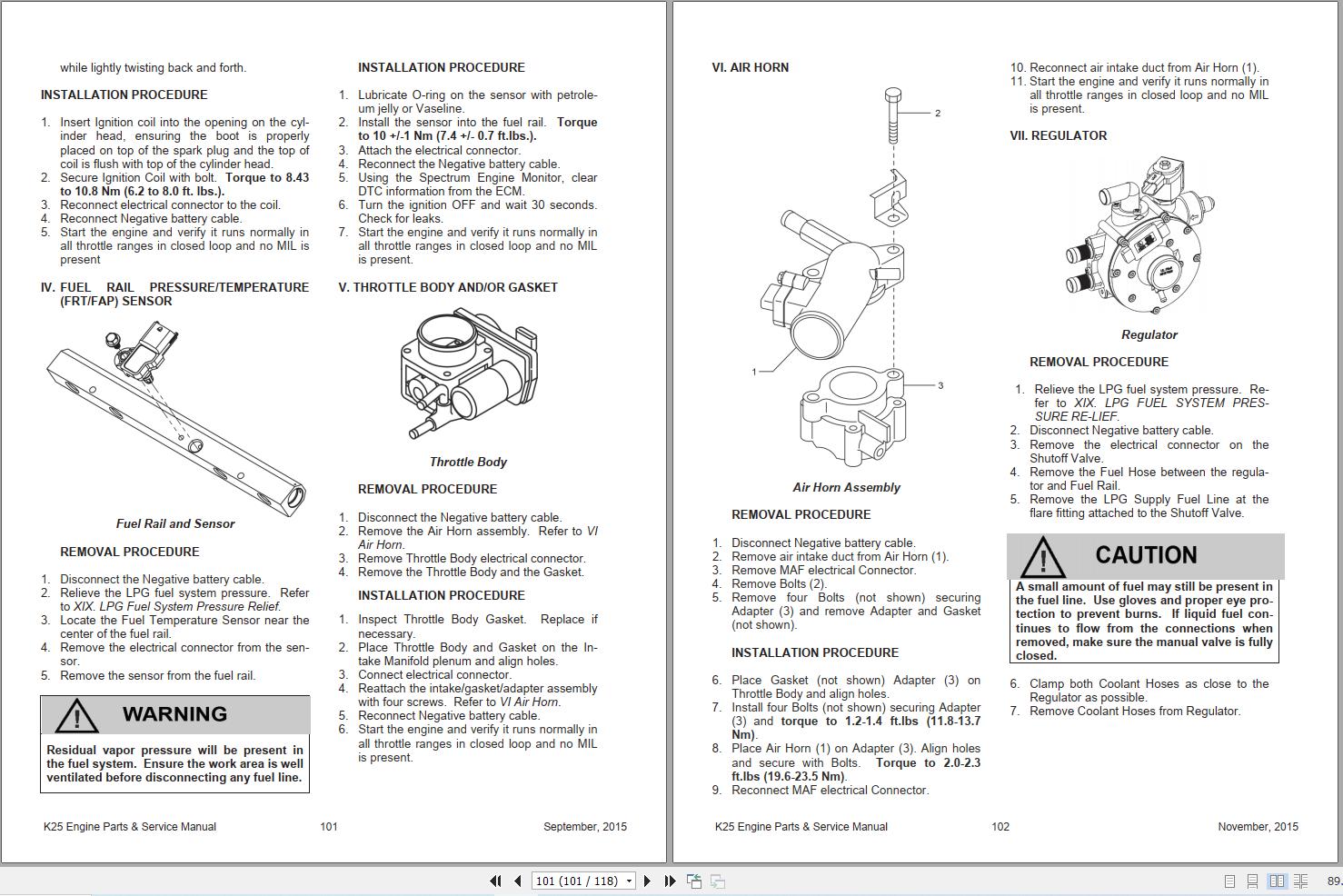 Spectrum Engine K25 Parts & Service Manual 2