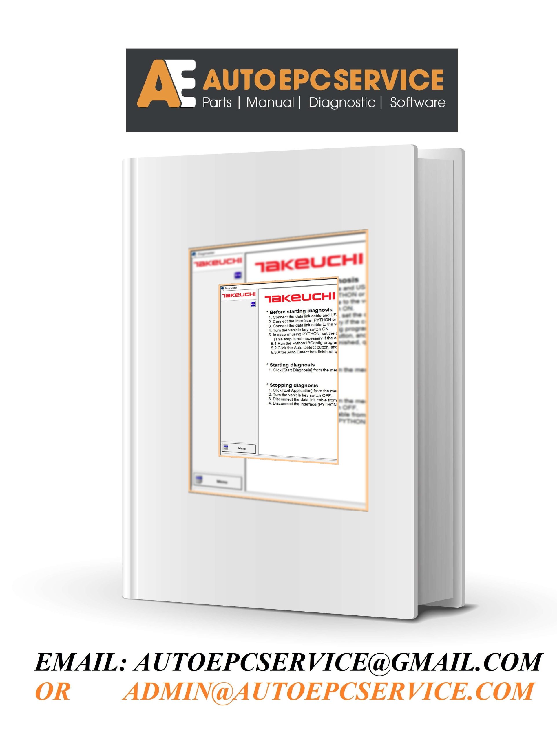 Takeuchi Diagmaster Ver 25.07.01 Diagnostic Program Cover