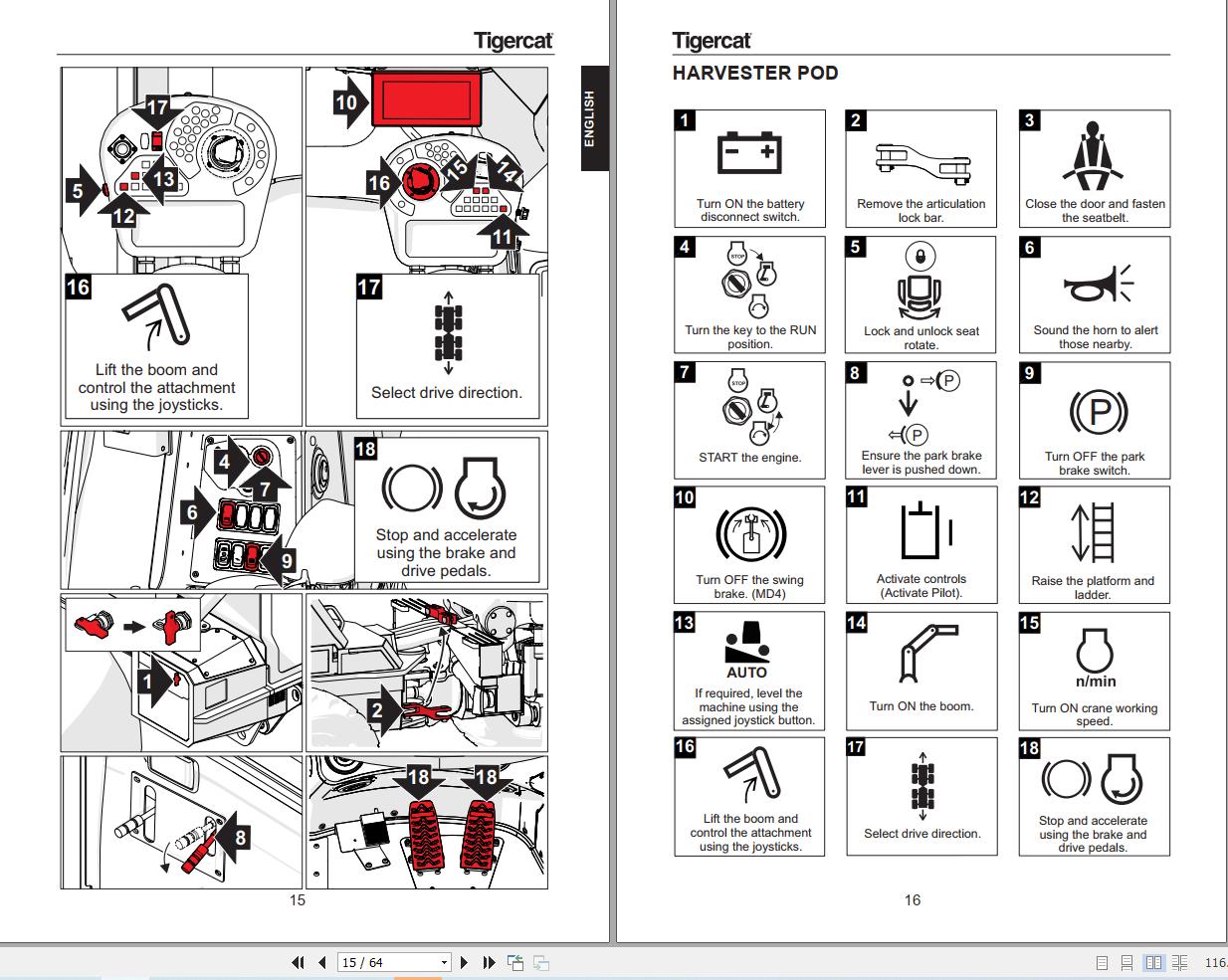 Tigercat 1100 SERIES Vehicle Moving And Transporting Instructions 75060AFREC EN FR (2)