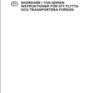 Tigercat 1100 SERIES Vehicle Moving And Transporting Instructions 75060ASWEC EN SV (1)