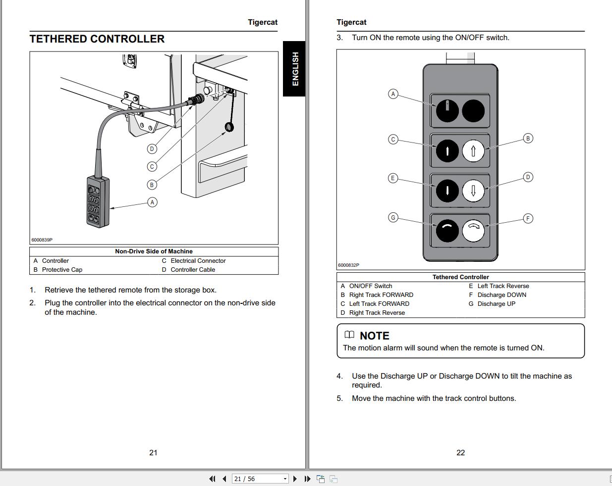 Tigercat 6500 6900 Vehicle Moving And Transporting Instructions 78082AFREC EN FR (2)
