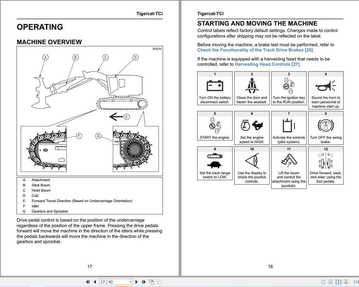 Tigercat 850B Vehicle Moving And Transporting Instructions 80171AMULC (2)