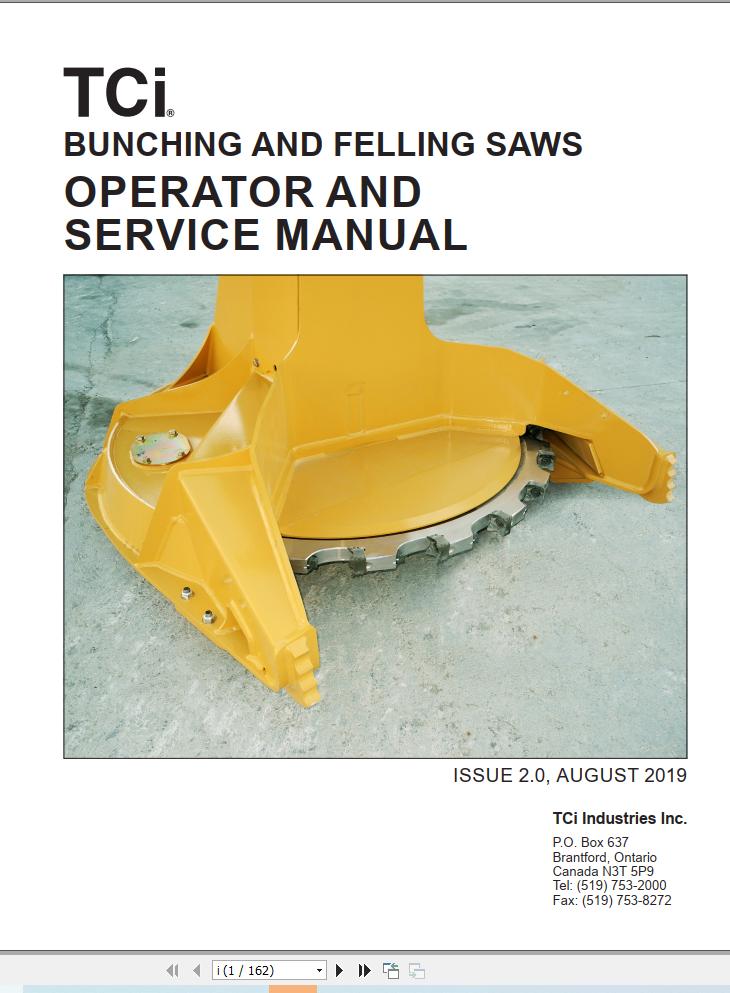Tigercat Bunching And Felling Saws Operator and Service Manual 59003ATCIENG (1)