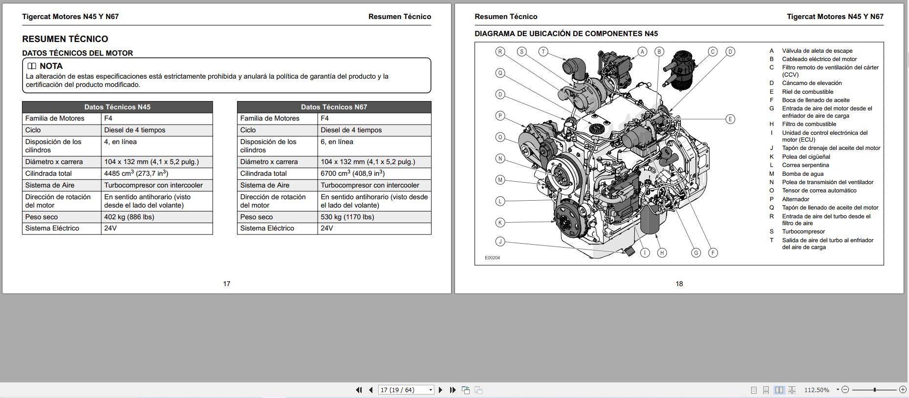 Tigercat FPT Engine N45 N67 Operation And Maintenance Manual 78254ASPA ES (2)