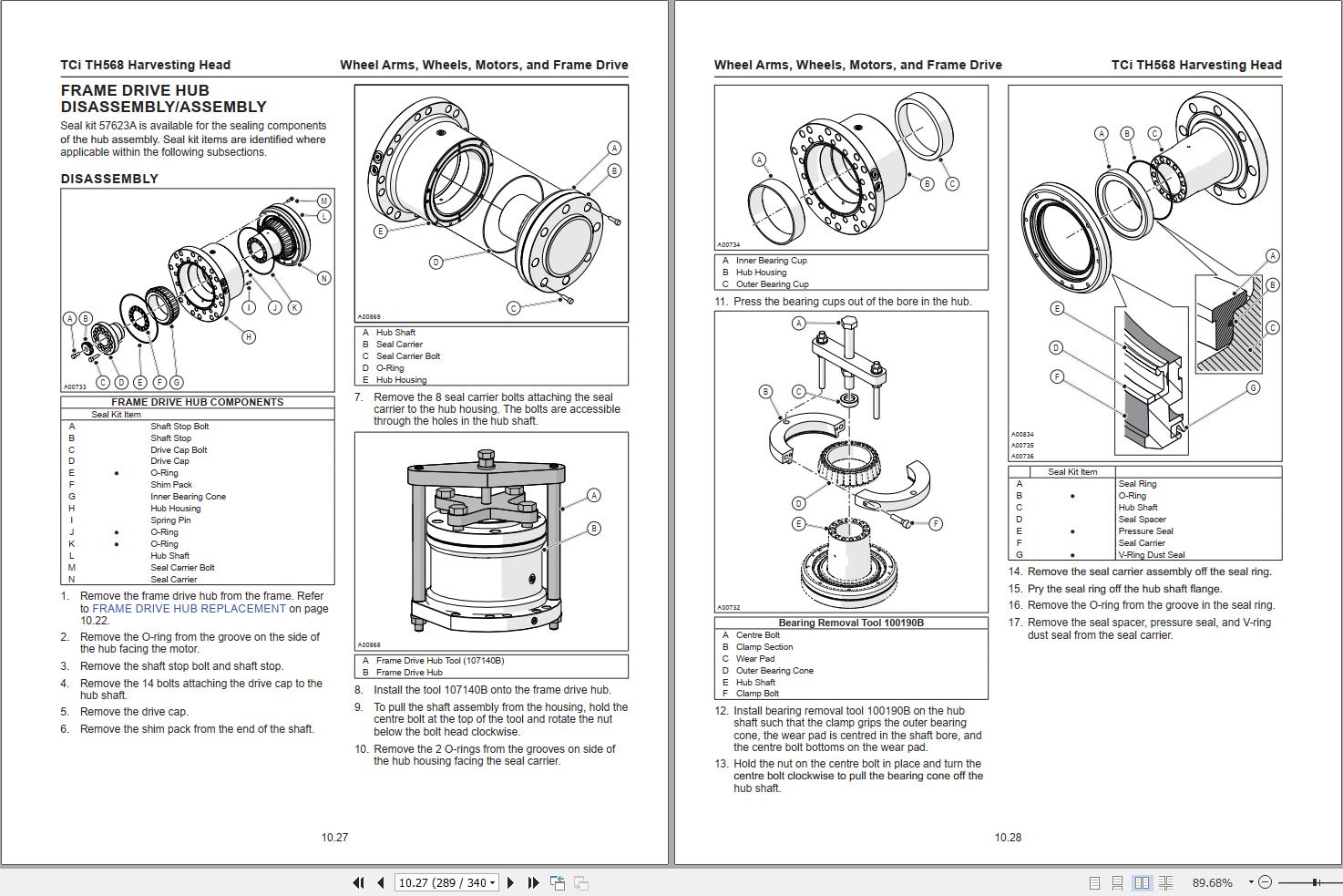 Tigercat Harvesting Head TH568 Service Manual 56526ATCIENG (3)