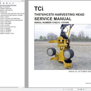 Tigercat Harvesting Head TH570 HC570 Service Manual 45354ATCIENG (1)