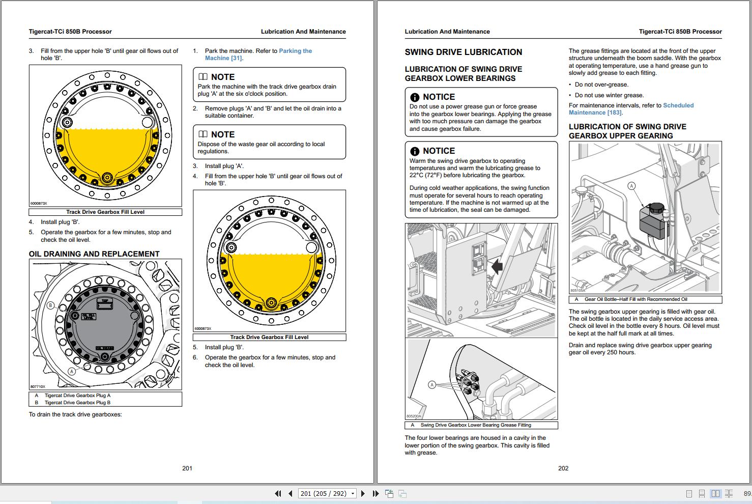 Tigercat Processor 850B Operator Manual 80169AENG (2)