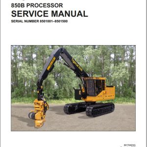 Tigercat Processor 850B Service Manual 80170AENG (1)