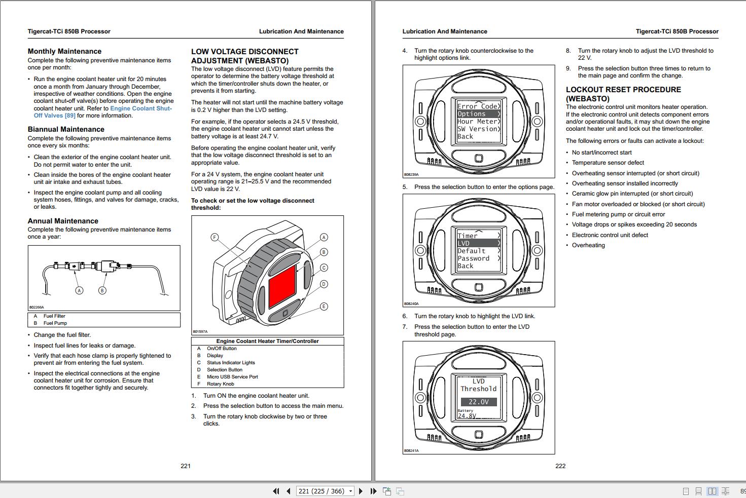 Tigercat Processor 850B Service Manual 80170AENG (2)
