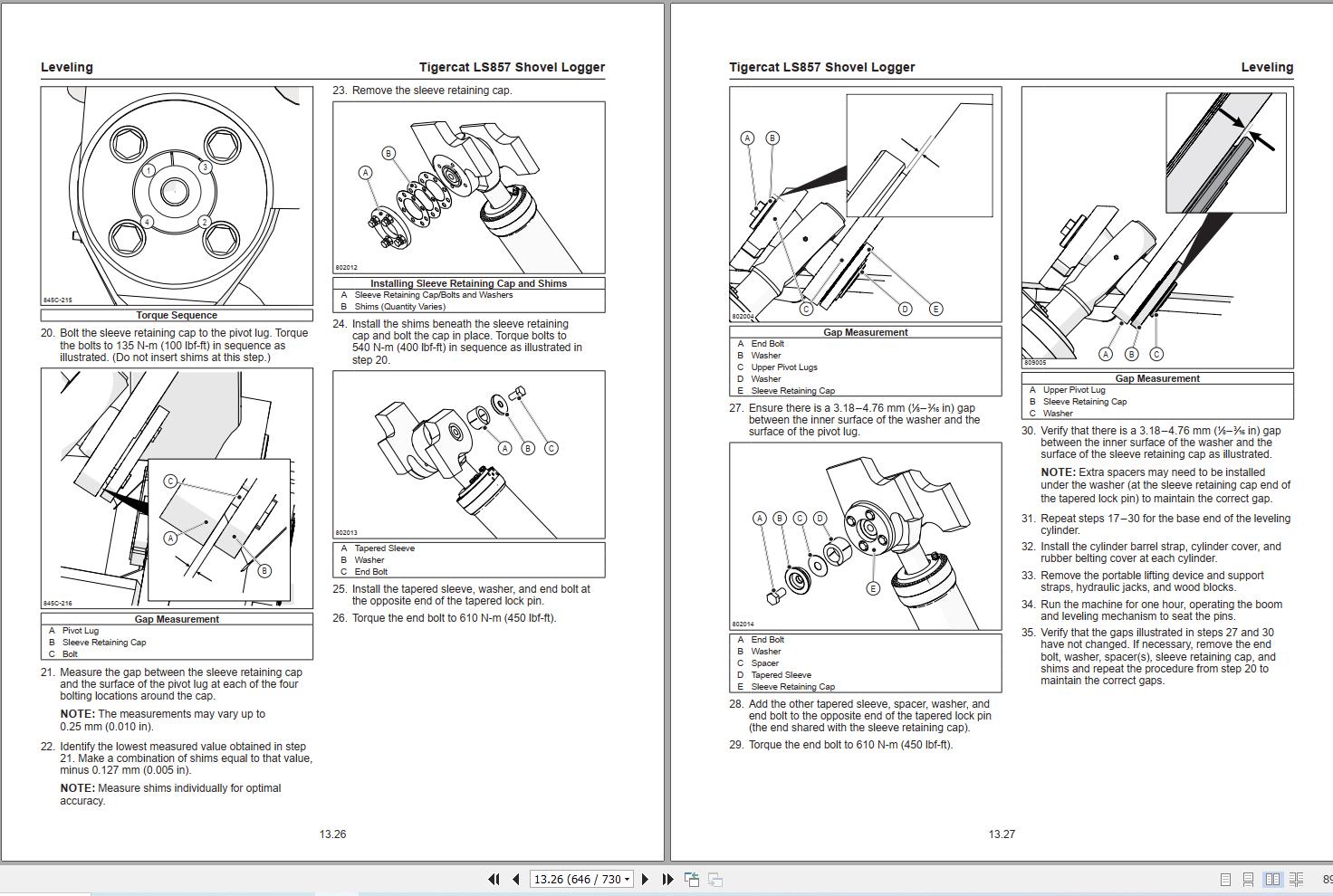 Tigercat Shovel Logger LS857 Service Manual 72738AENG (3)