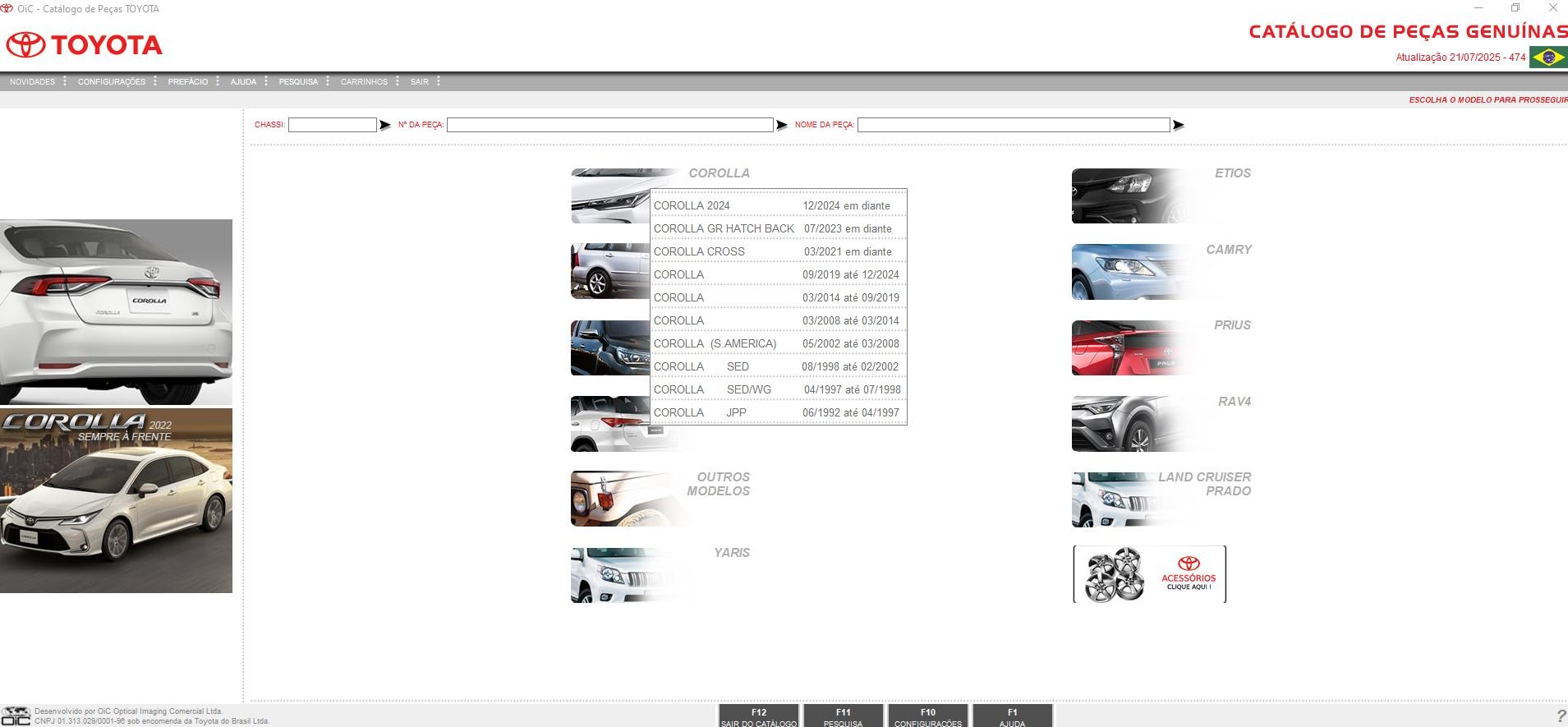 Toyota OIC Brazil 07.2025 Electronic Parts Catalog 25dc144477229ee69