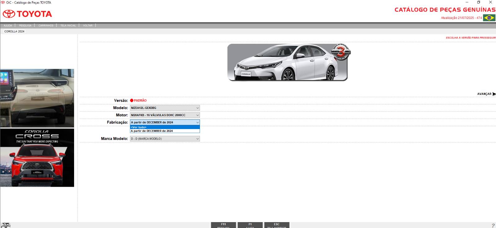 Toyota OIC Brazil 07.2025 Electronic Parts Catalog 3