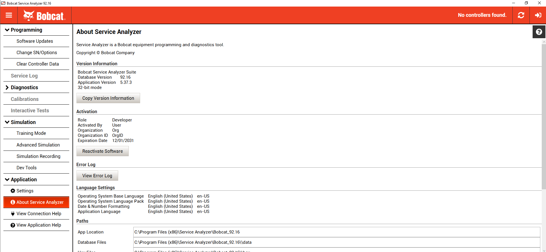 UL Bobcat Service Analyzer 92.16 Diagnosis Remote Installation 1