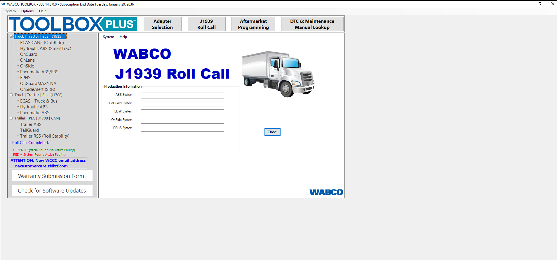 UL WABCO TOOLBOX PLUS 14.5 ECAS V3.00 Remote Installation 1