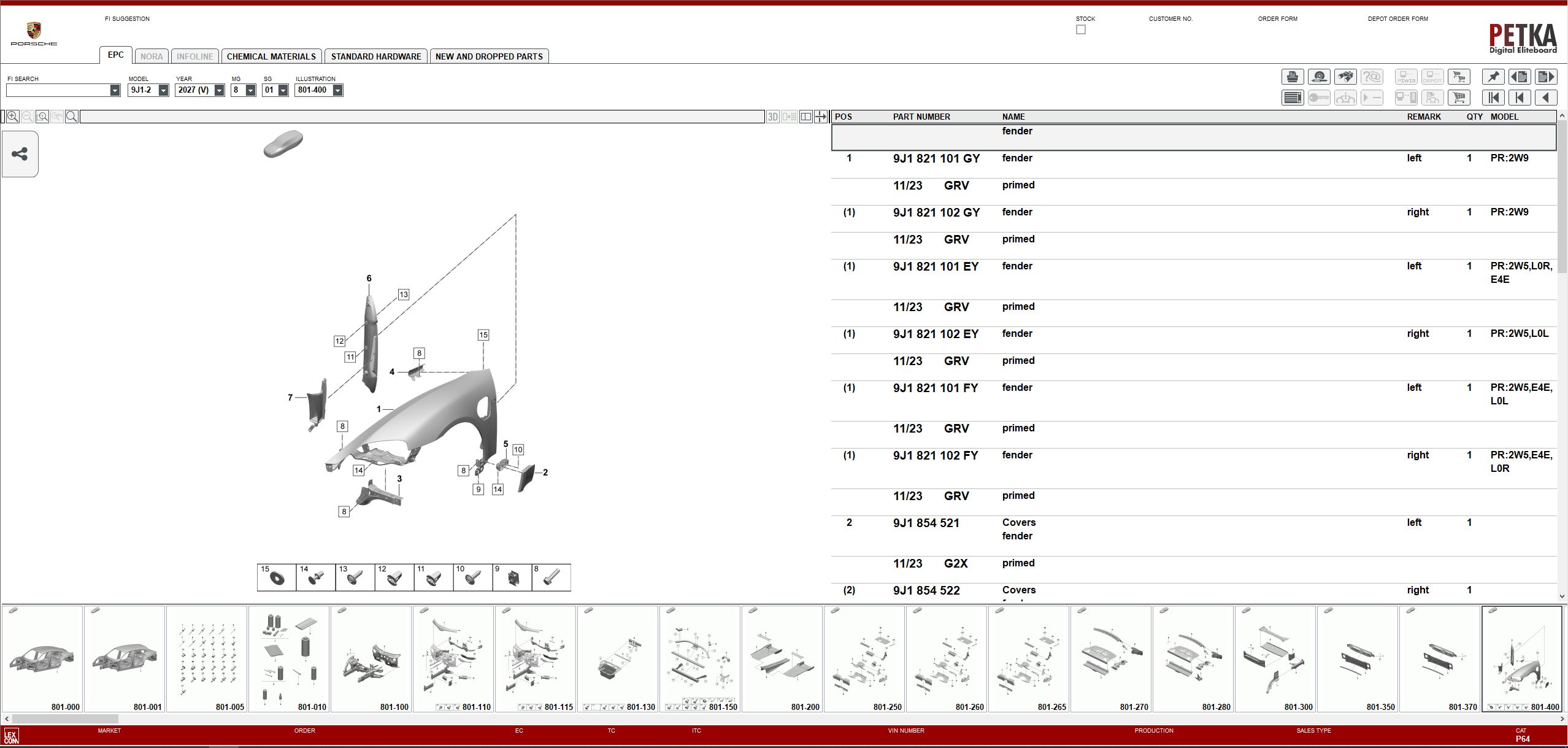 VMware Porsche EPC 8.3 01.2026 848 Spare Parts Catalog 56