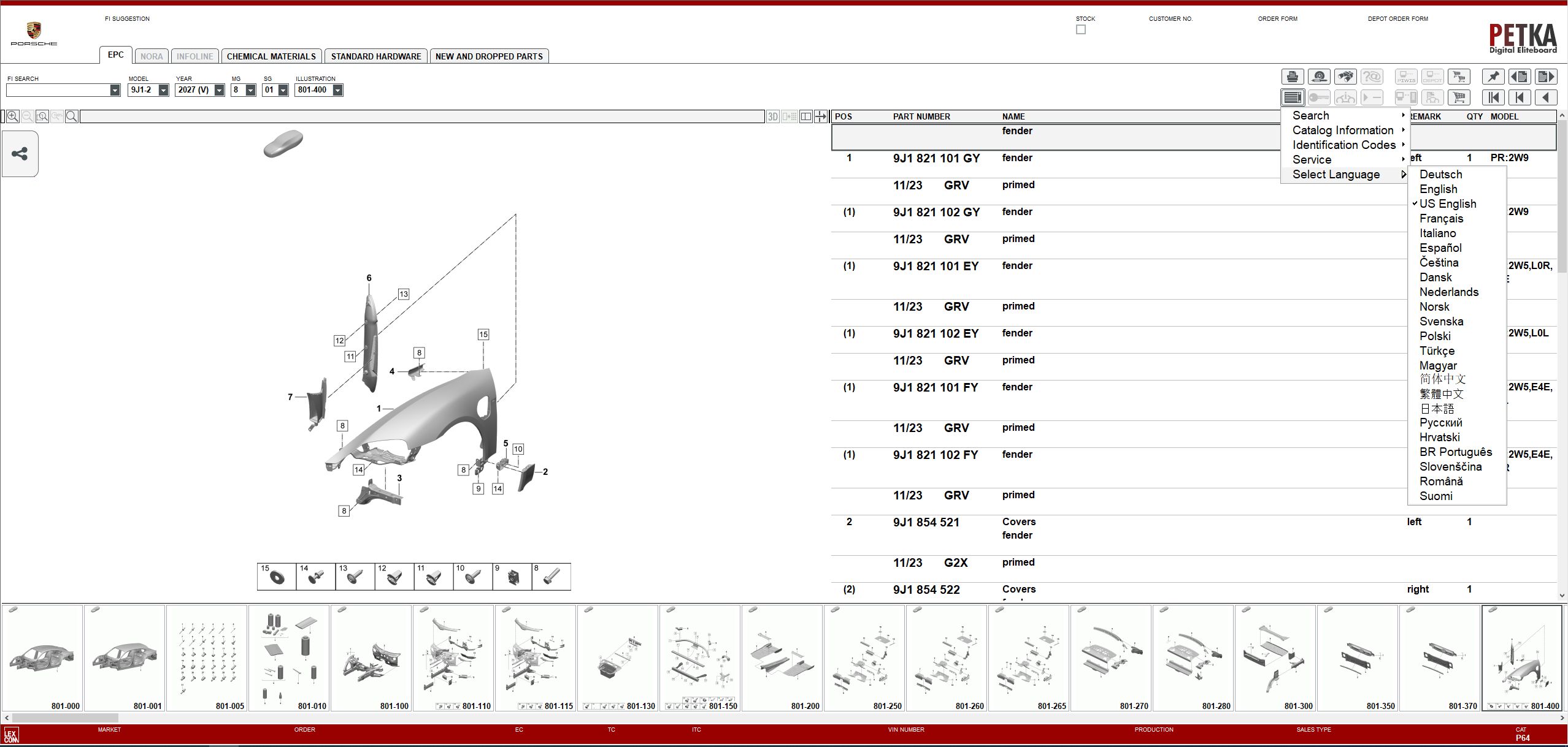 VMware Porsche EPC 8.3 01.2026 848 Spare Parts Catalog 7