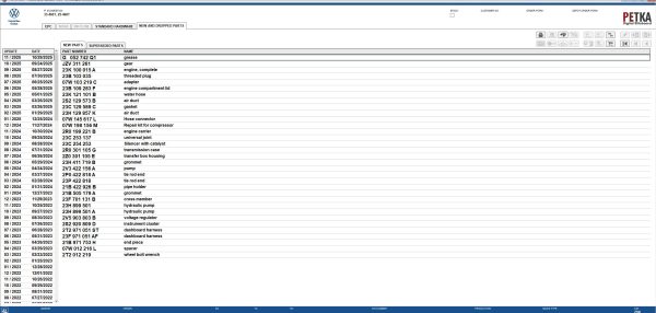 VMware Volkswagen Truck Bus EPC 8.3 01.2026 1636 Spare Parts Catalog Program 7