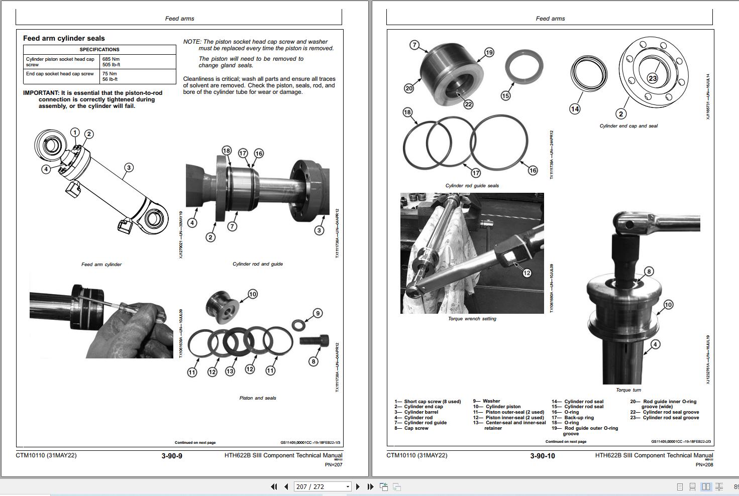 Waratah Harvester Head HTH622B SIII Component Technical Manual CTM10110 (3)