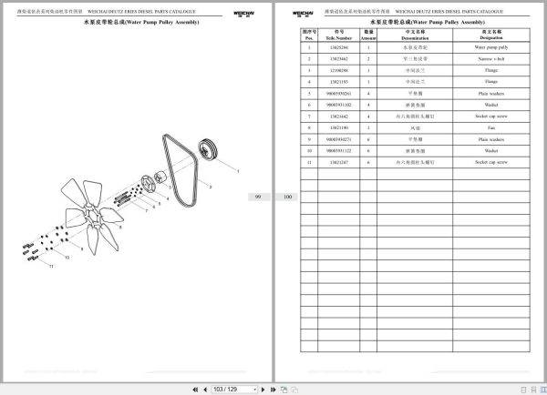 Weichai Deutz Engine WP6 Series WP6D152E200 Parts Catalog DHP06D0090 EN ZH (3)