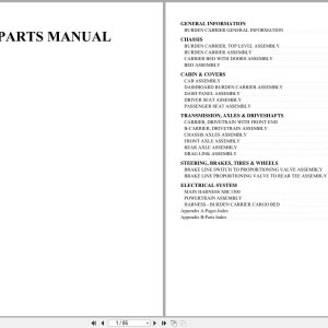 Xtreme Burden Carrier XBC1500 Parts Manual 1630618 000 2023 (1)