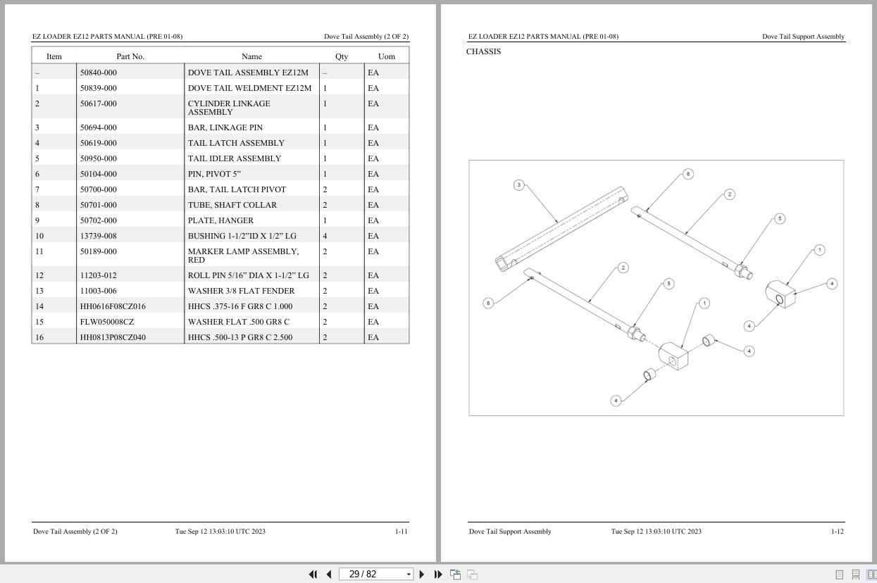 Xtreme EZ Loader EZ12 (PRE 01 08) Parts Manual 2023 (2)