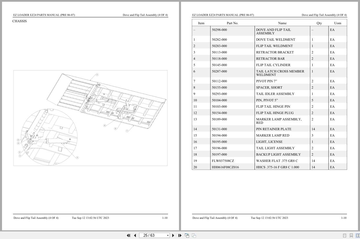Xtreme EZ Loader EZ24 (PRE 06 07) Parts Manual 2023 (2)