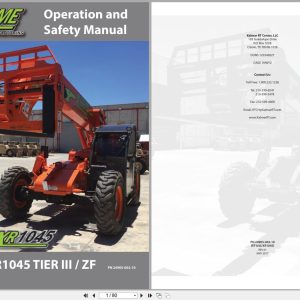 Xtreme Telehandler RT045 XR1045 T3 ZF Operation Safety Manual 24905 002 10 2017 (1)