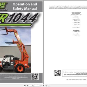 Xtreme Telehandler XR1044 Cummins T4F Operation Safety Manual 24919 000 2021 (1)