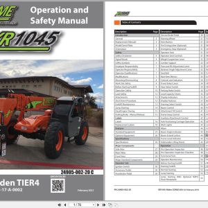 Xtreme Telehandler XR1045 Alden T4 Operation Safety Manual 24905 002 20 2021 (1)