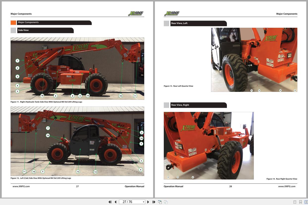 Xtreme Telehandler XR1045 Alden T4 Operation Safety Manual 24905 002 20 2021 (2)