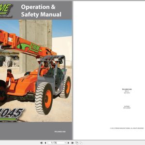 Xtreme Telehandler XR1045 Operation Safety Manual 24905 000 2015 (1)