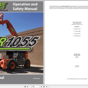 Xtreme Telehandler XR1055 T4F Operation Safety Manual 24955 000 2017 (1)