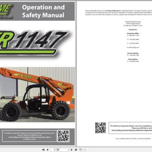 Xtreme Telehandler XR1147 Cummins T4F Operation Safety Manual 24969 000 2021 (1)