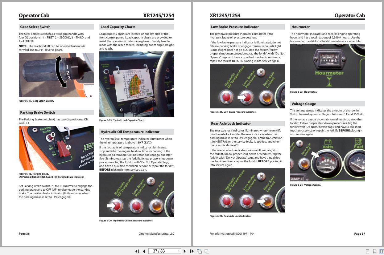 Xtreme Telehandler XR1245 XR1254 T4i Operator Safety Manual 24907 000 01 (2)