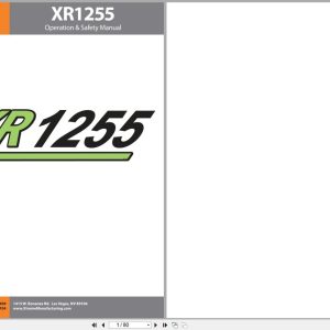 Xtreme Telehandler XR1255 Operation Safety Manual 24907 001 (1)