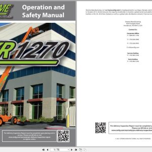 Xtreme Telehandler XR1270 Deutz T4F Operation Safety Manual 24936 001 2021 (1)