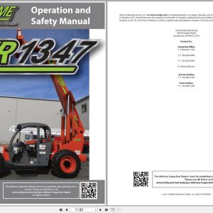 Xtreme Telehandler XR1347 Cummins T4F Operation Safety Manual 24986 000 2021 (1)