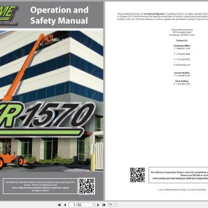 Xtreme Telehandler XR1570 Deutz T4F Operation Safety Manual 24971 000 2021 (1)