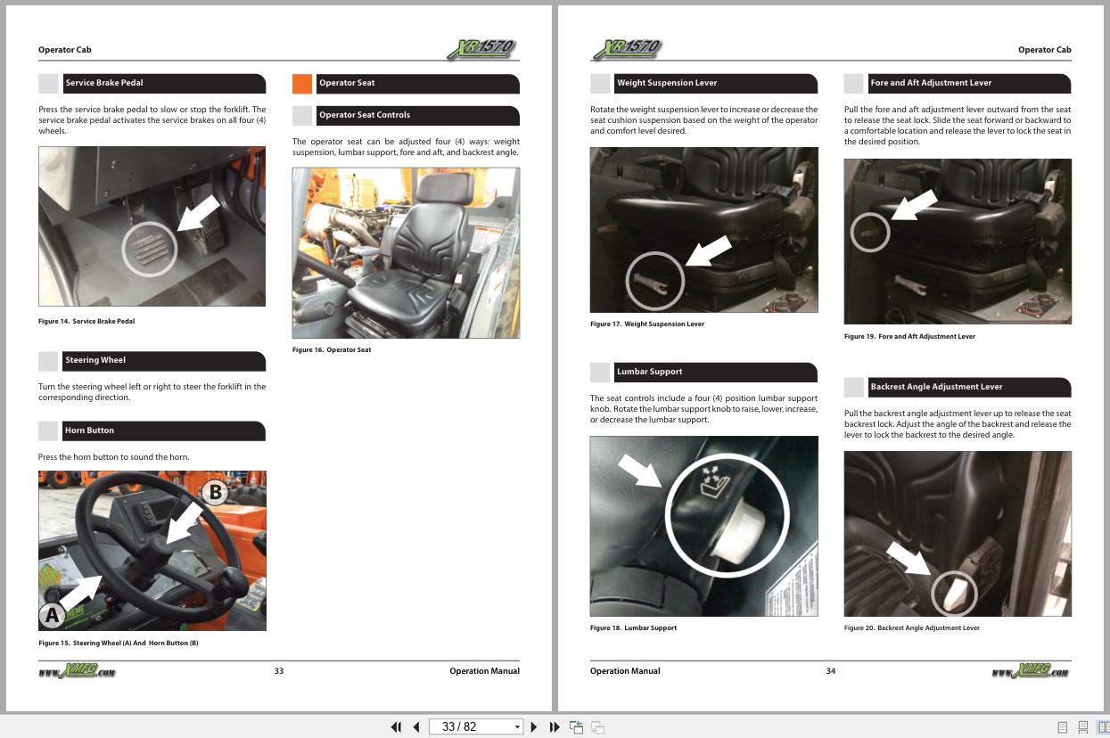 Xtreme Telehandler XR1570 Deutz T4F Operation Safety Manual 24971 000 2021 (2)