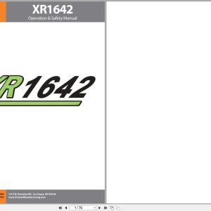 Xtreme Telehandler XR1642 Operation Safety Manual 24937 000 (1)