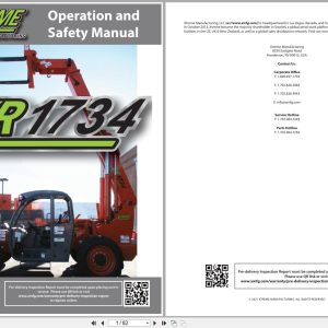 Xtreme Telehandler XR1734 Cummins T4F Operation Safety Manual 24990 000 2021 (1)