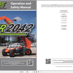 Xtreme Telehandler XR2042 Deutz T4F Operation Safety Manual 24937 001 2021 (1)