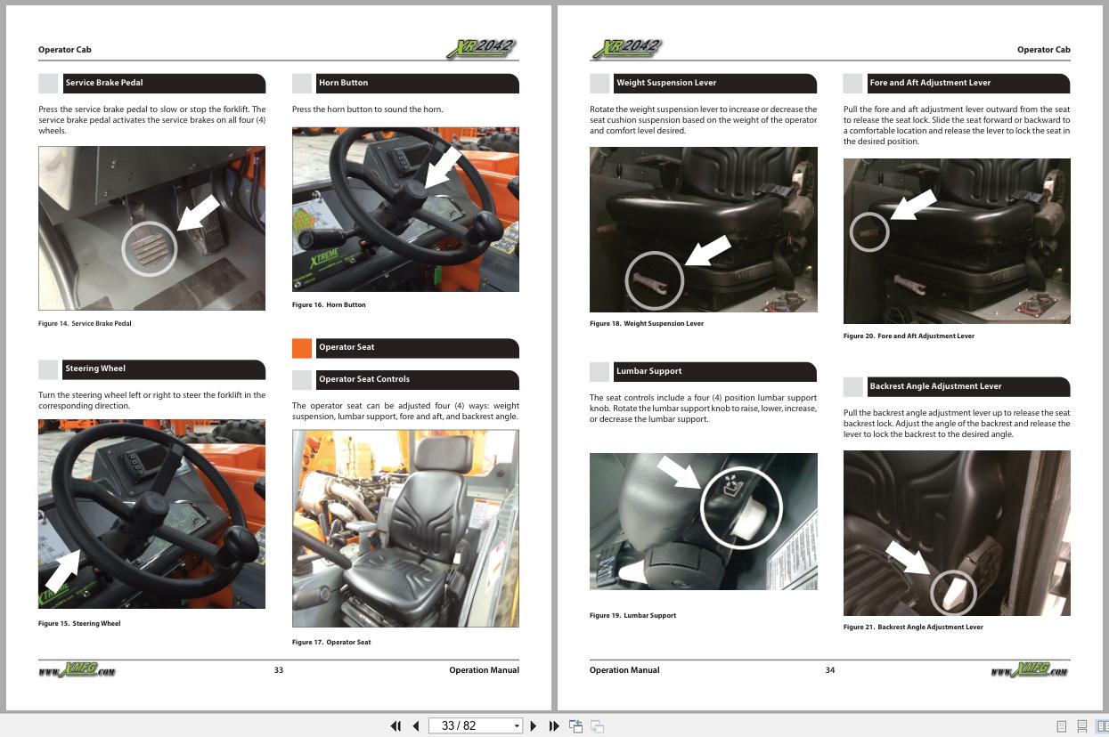 Xtreme Telehandler XR2042 Deutz T4F Operation Safety Manual 24937 001 2021 (2)