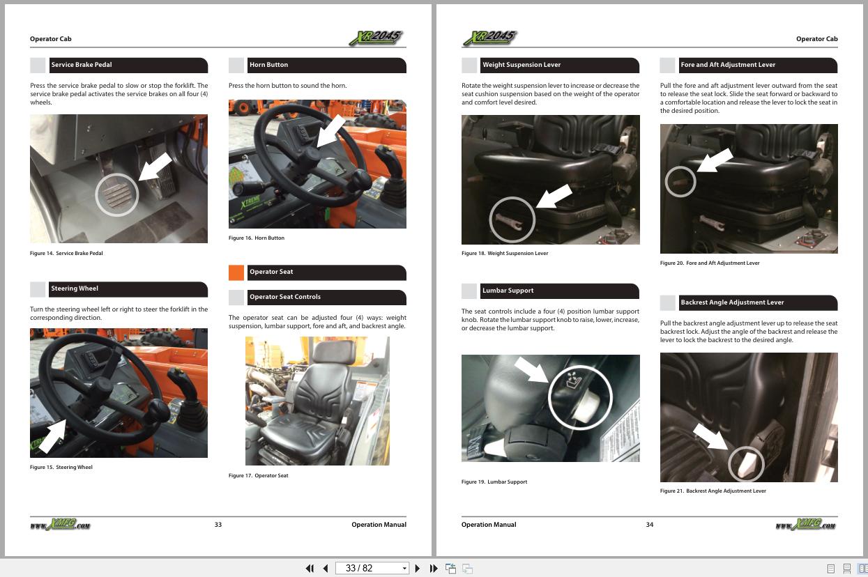 Xtreme Telehandler XR2045 Deutz T4F Operation Safety Manual 24938 002 2021 (2)
